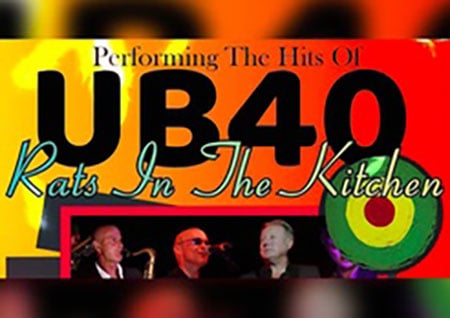 What's on in Oxfordshire this August 2024.  Check out Rats in the Kitchen the premier UB40 tribute band